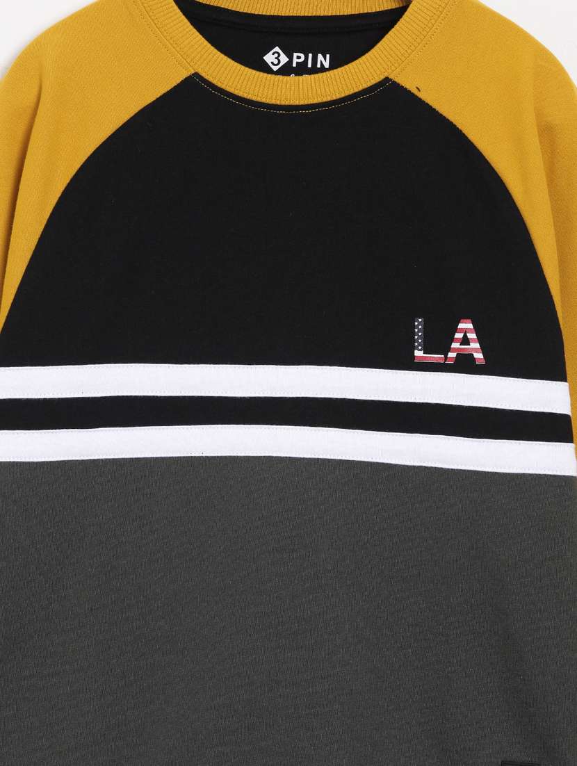 boys long sleeve color block sweatshirt - 21542489 -  Standard Image - 2