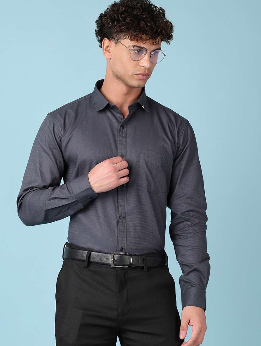 men long sleeves solid formal shirt - 21542596 -  Standard Image - 2