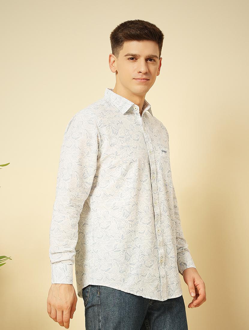 blue cotton casual shirt - 21542991 - Zoom Image - 0