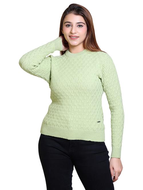 women self designed long sleeve pullover - 21543009 - Standard Image - 0