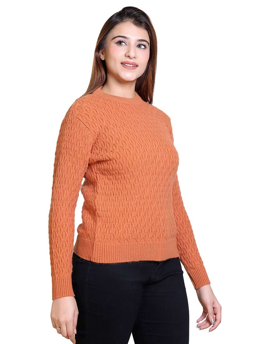 women self designed long sleeve pullover - 21543010 -  Standard Image - 2