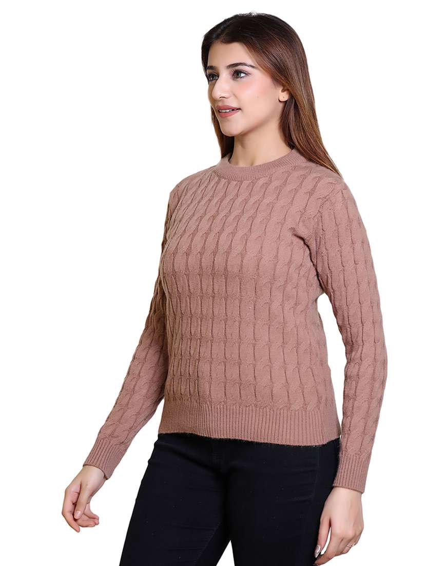 women self designed long sleeve pullover - 21543017 - Standard Image - 2