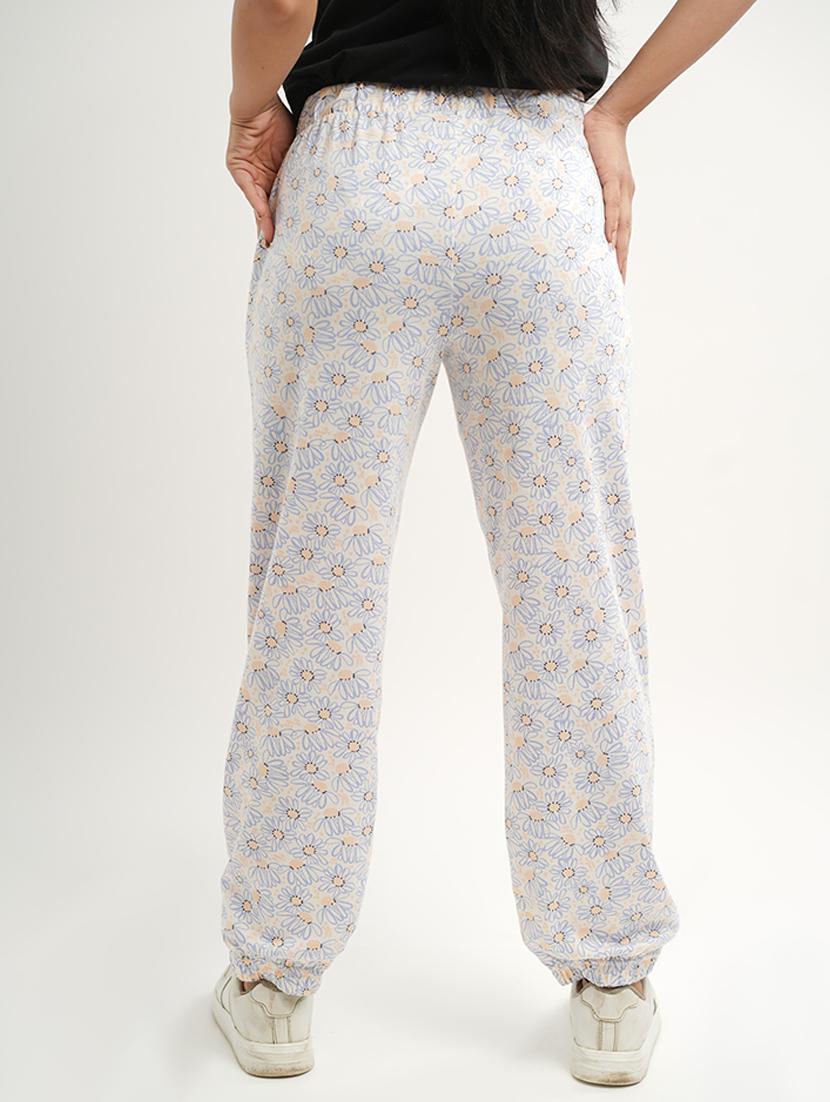 women printed mid rise pajama - 21543472 - Standard Image - 2