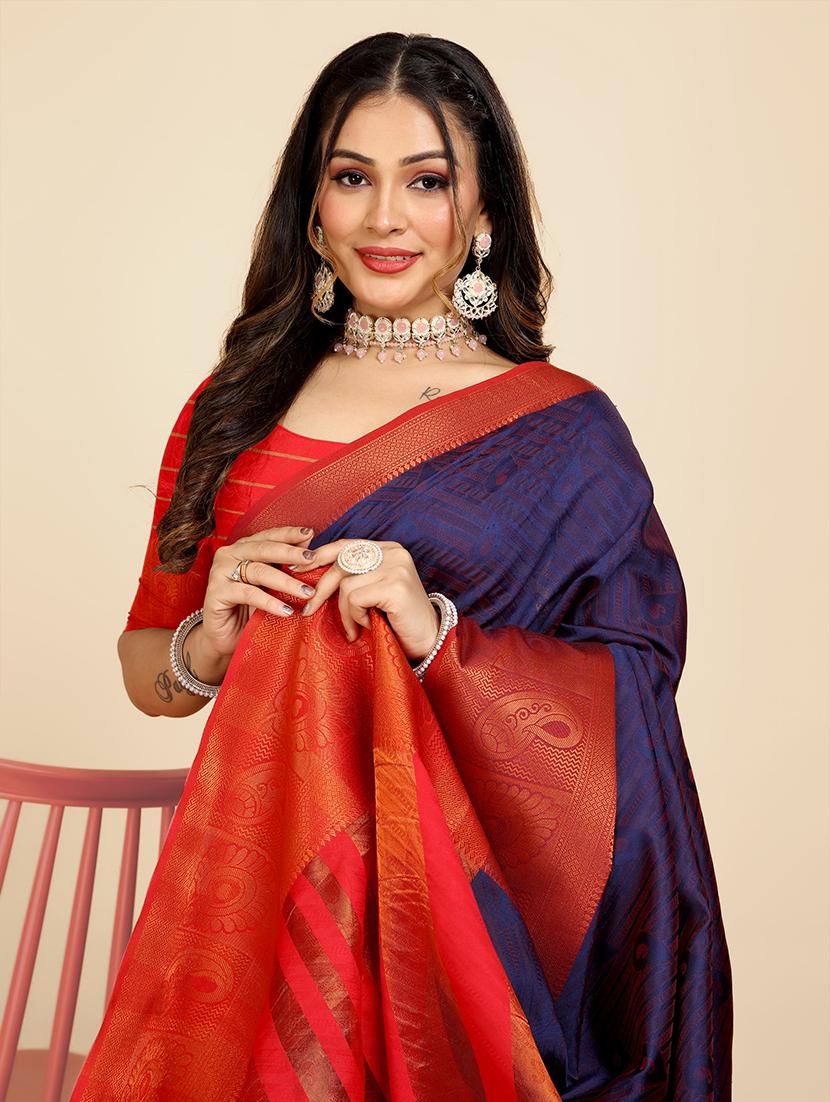 women self design kanjivaram saree - 21543769 - Standard Image - 2