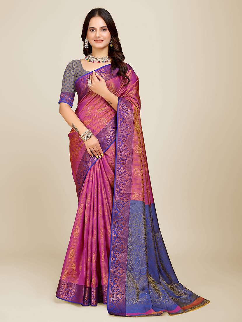 women self design banarasi saree
