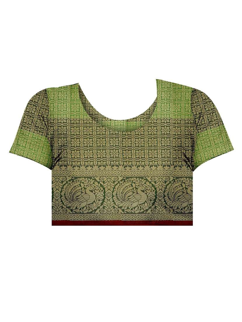 red jacquard kanjivaram saree - 21543949 -  Standard Image - 2