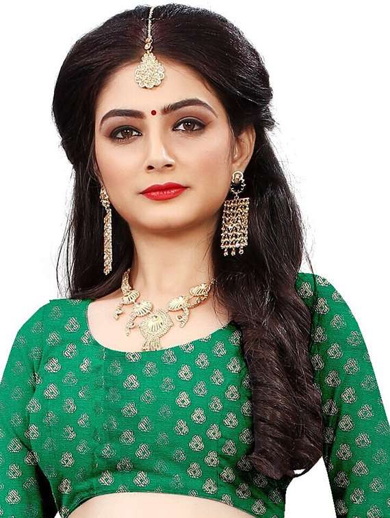 women self design half & half saree - 21544265 -  Standard Image - 2