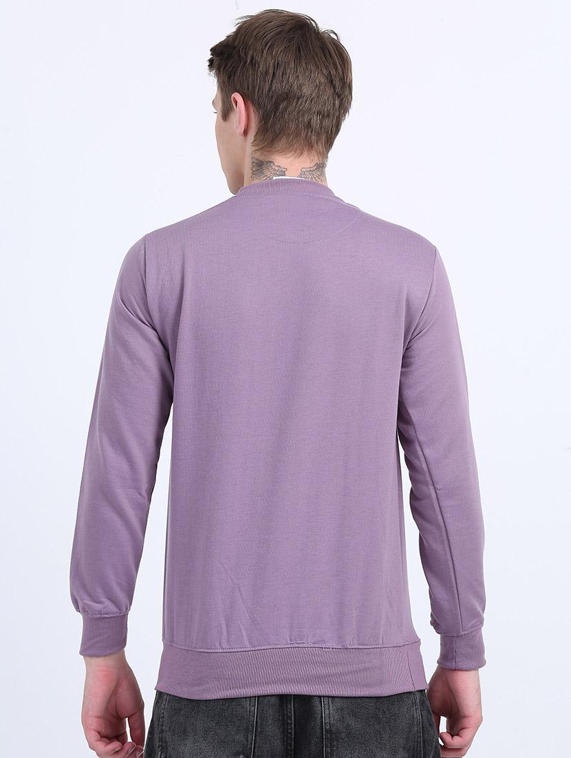 men solid long sleeve sweatshirt - 21544300 - Standard Image - 2