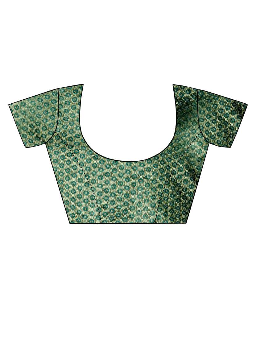 women teal stripes printed saree - 21544373 -  Standard Image - 2