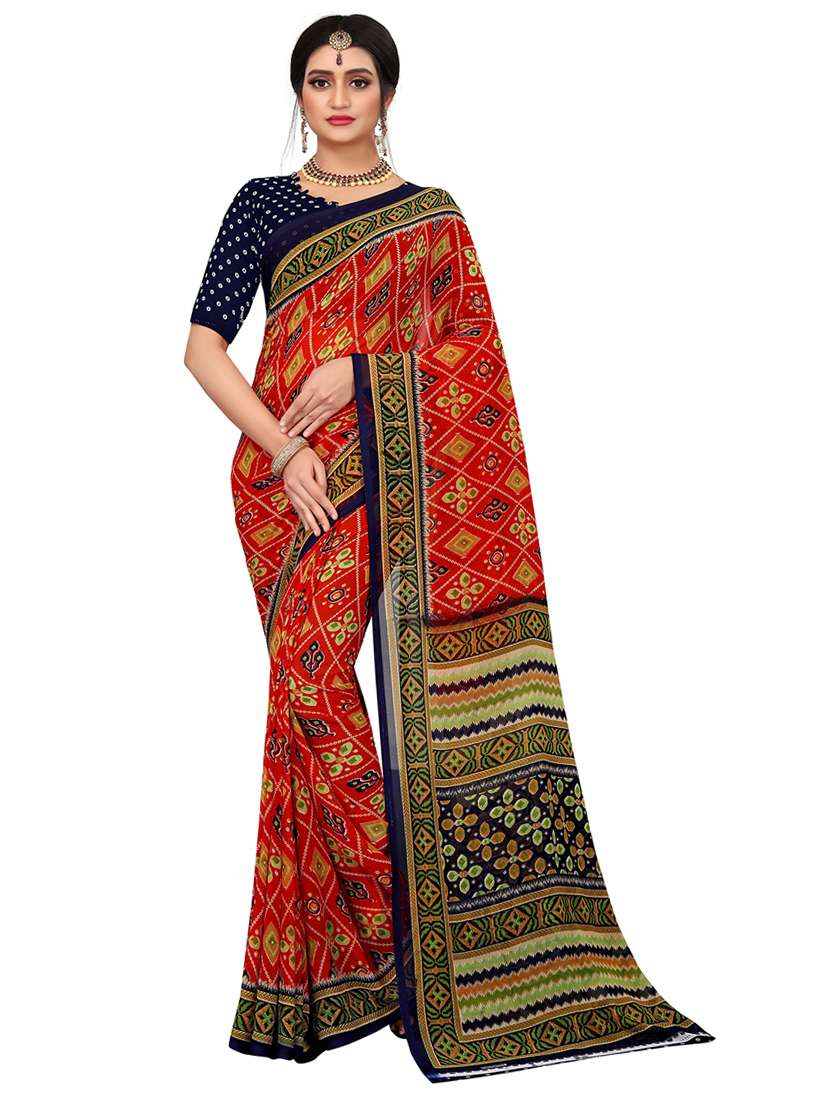 women printed saree - 21544512 - Zoom Image - 0