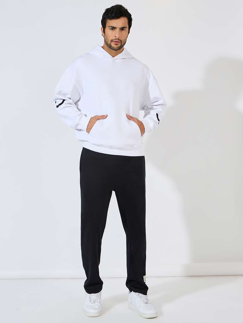 men hooded placement print sweatshirt - 21544824 - Standard Image - 2