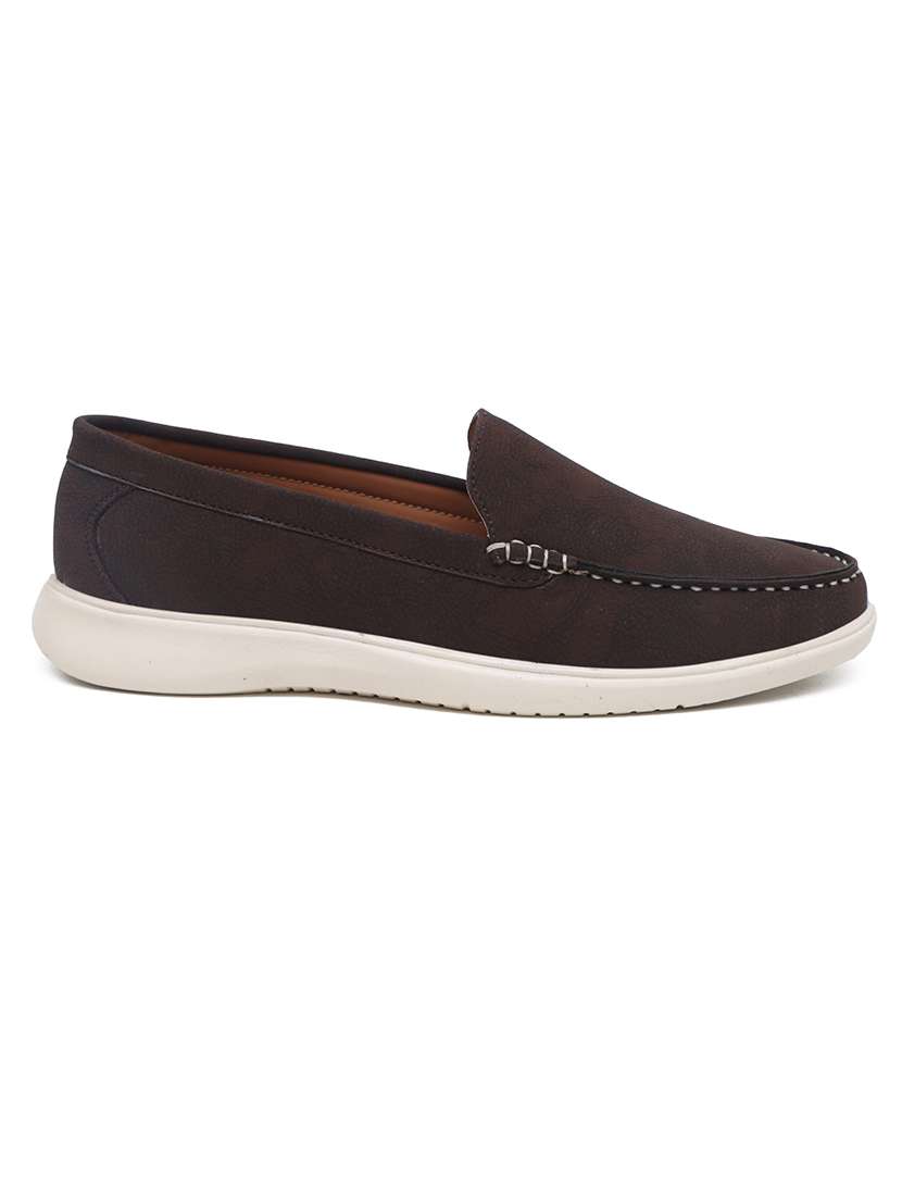 men brown slip on loafer - 21544929 -  Standard Image - 2