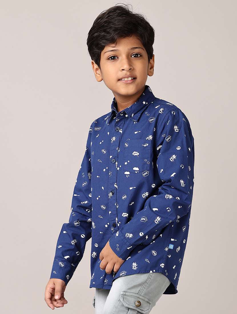boys printed long sleeve shirts - 21544984 -  Standard Image - 2