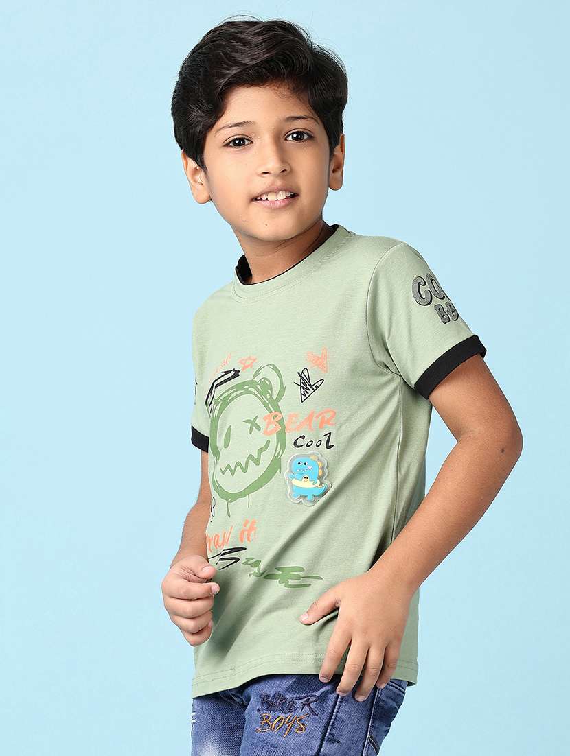 boys graphic round neck t-shirt - 21544988 -  Standard Image - 2