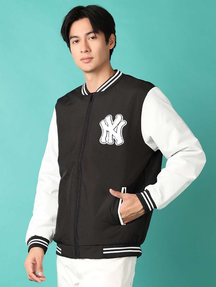 men long sleeves varsity jacket jacket - 21544999 -  Standard Image - 2