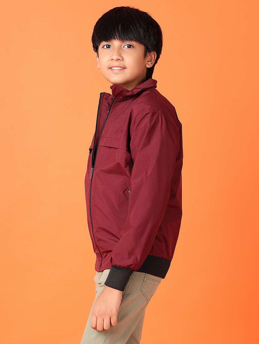 boys solid long sleeve regular jacket - 21545054 -  Standard Image - 2