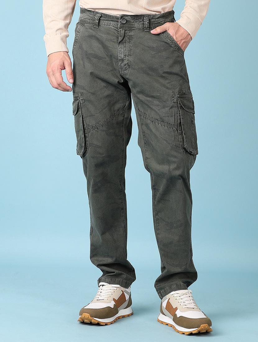 men mid rise solid cargo - 21545085 - Zoom Image - 0