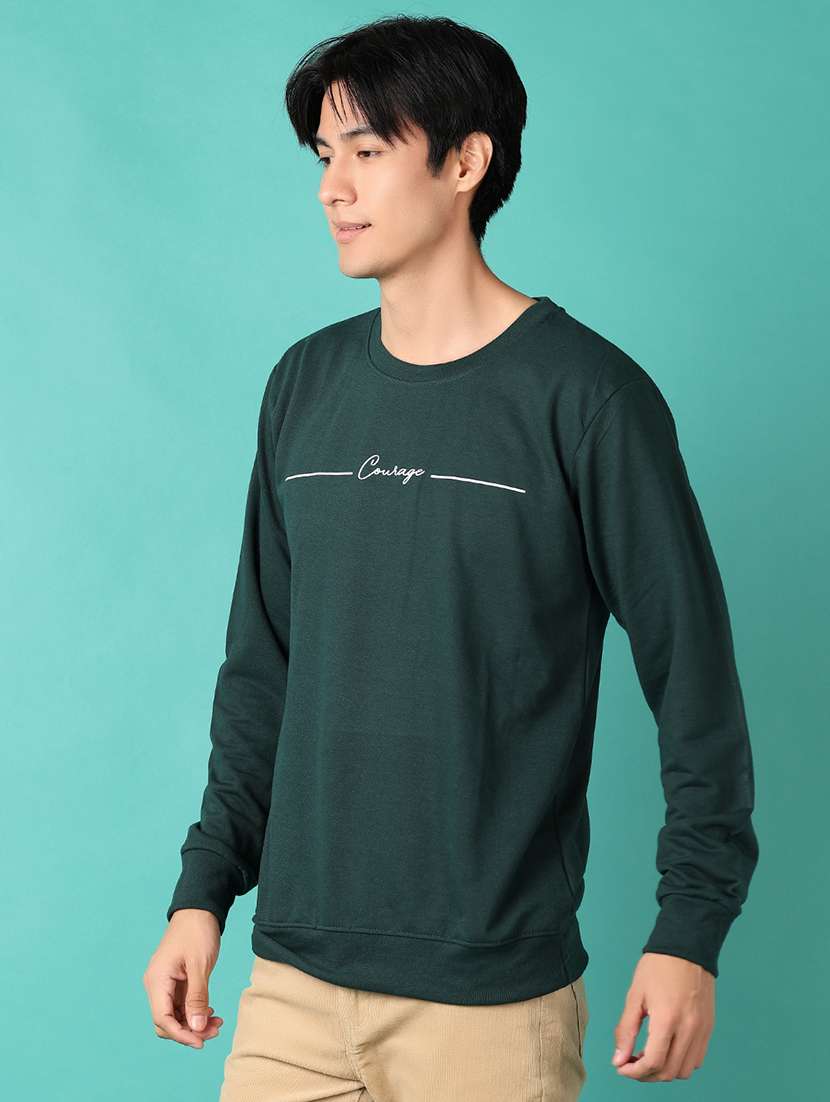 men chest print round neck regular fit sweatshirt - 21545091 -  Standard Image - 2