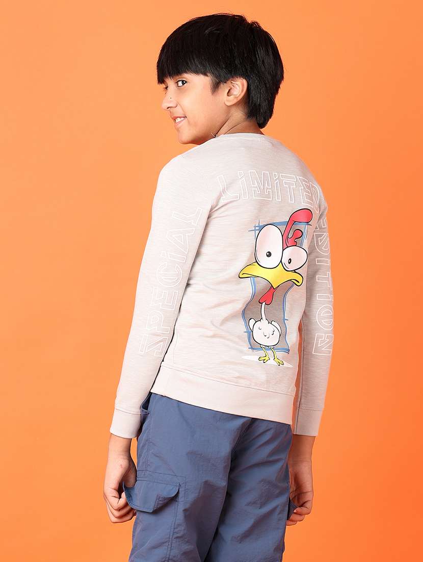 boys long sleeves front & back print t-shirt - 21545147 -  Standard Image - 2