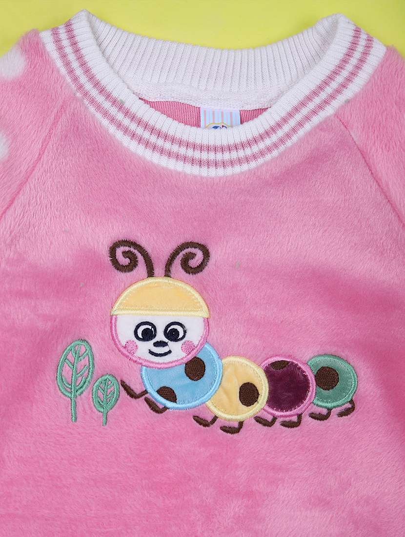 girls printed fleece full length set - 21545190 -  Standard Image - 2