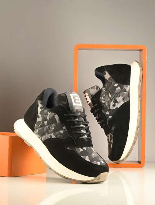 men black lace up sneaker - 21545420 - Standard Image - 0