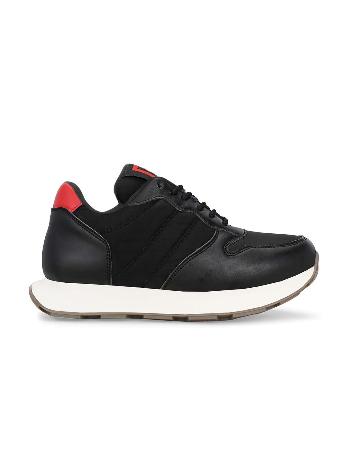 men black lace up sneaker - 21545422 -  Standard Image - 2