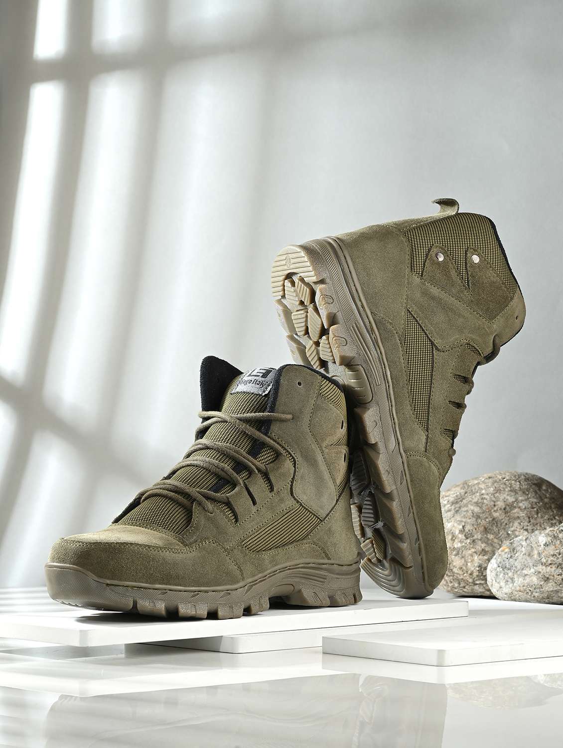 men green hiking boot
