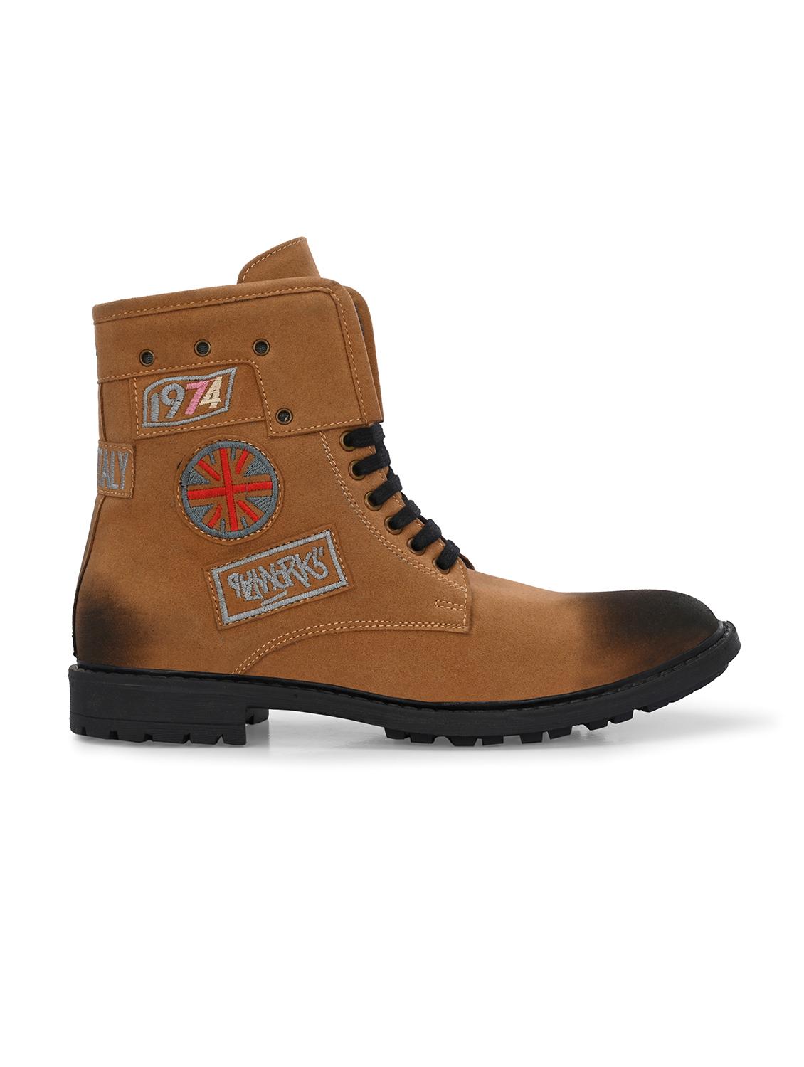 men tan lace up boot - 21545433 - Standard Image - 2