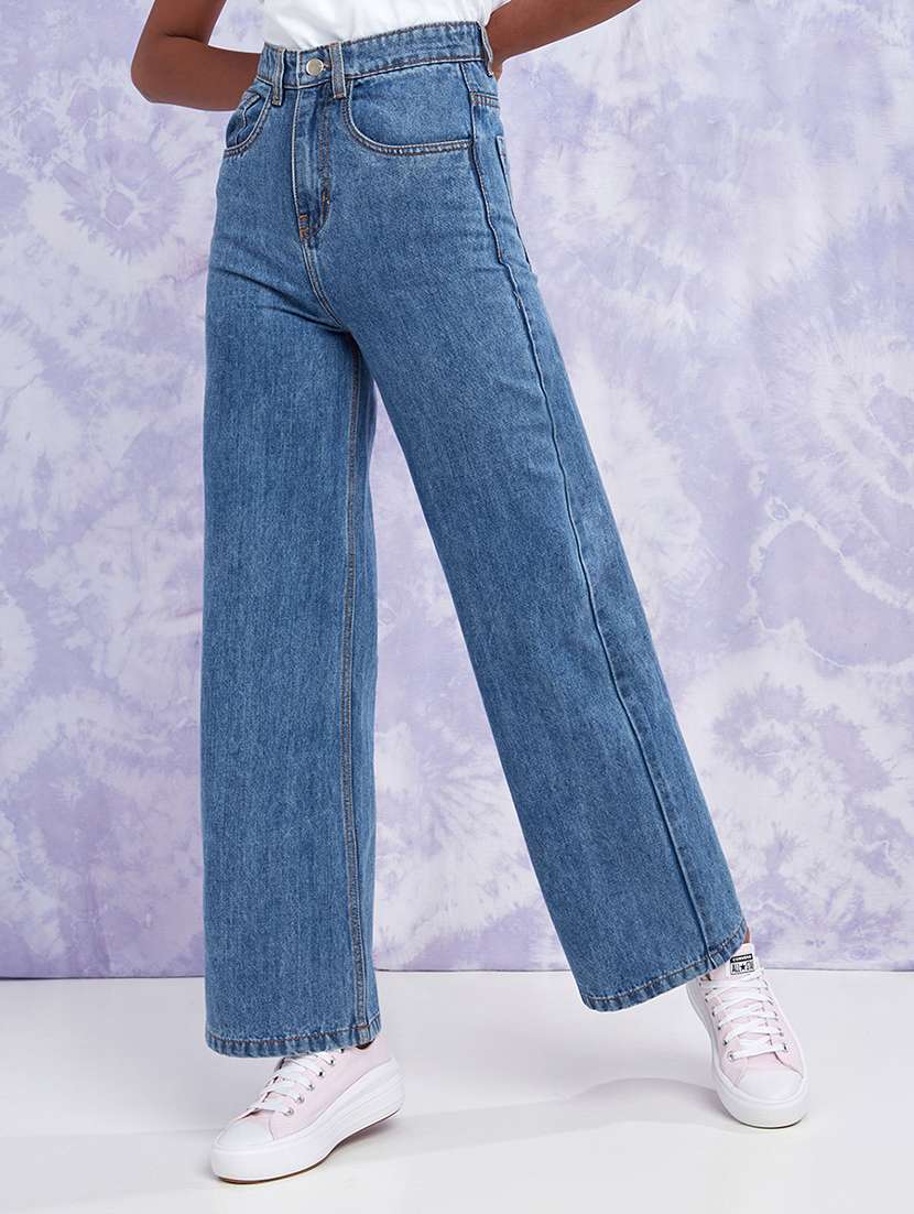 Blue Cotton Jeans