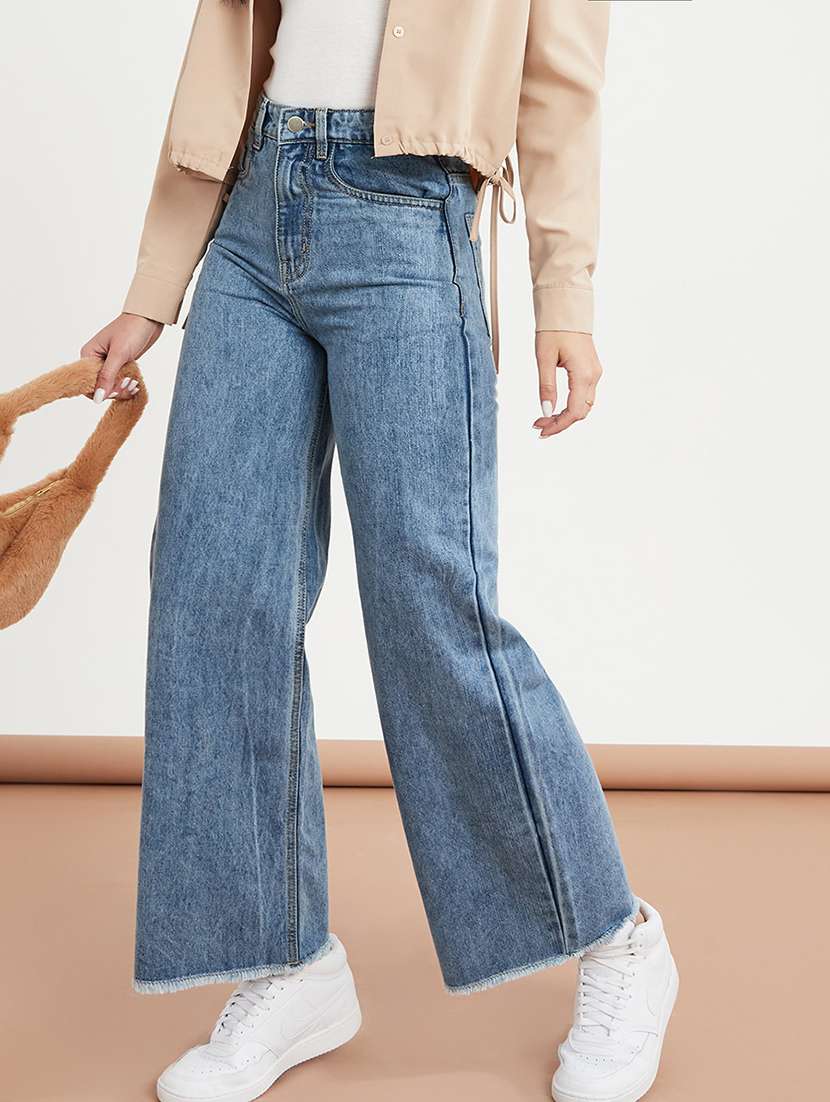Blue Cotton Jeans