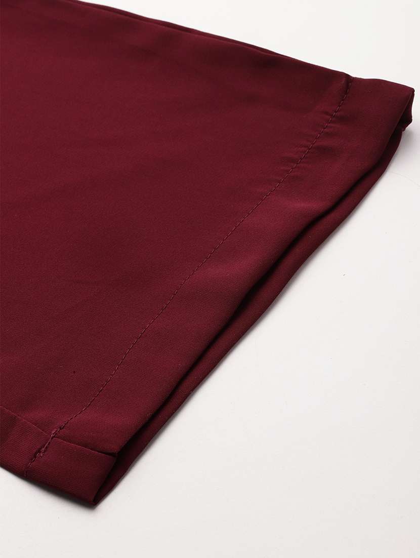 women solid top and trouser co-ord set - 21547544 -  Standard Image - 7