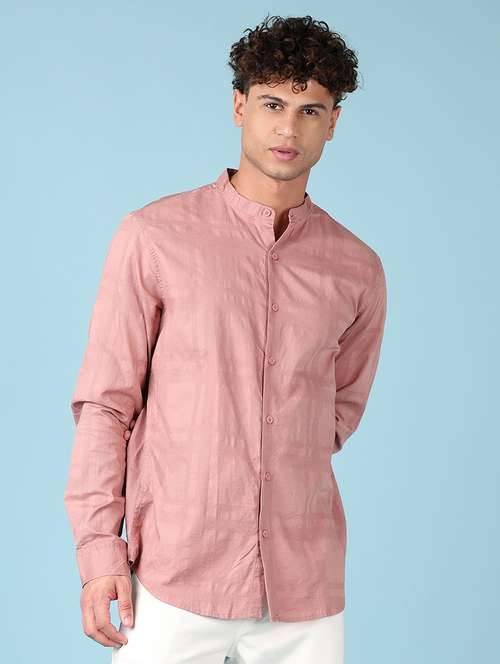 men self design long sleeve casual shirt - 21547594 -  Standard Image - 0