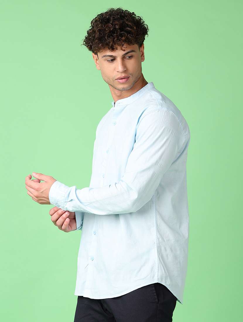 men self design long sleeve casual shirt - 21547675 -  Standard Image - 2