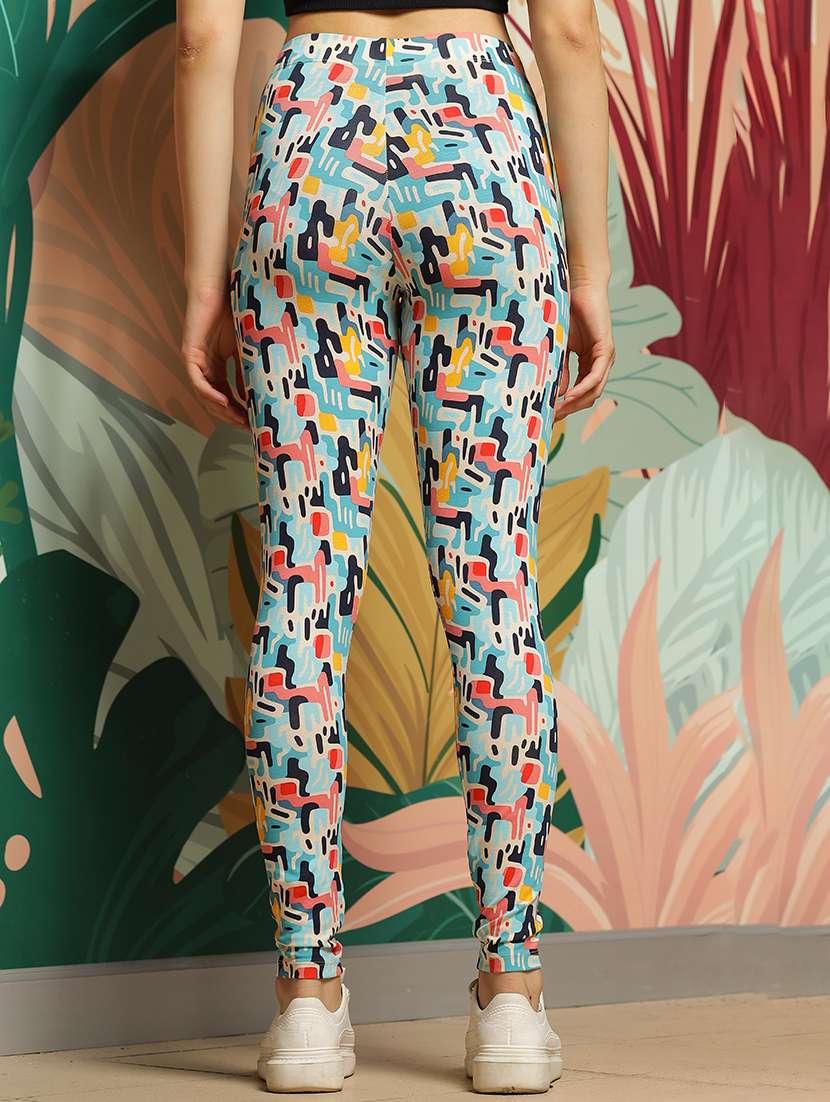women printed ankle length leggings - 21548934 - Standard Image - 2
