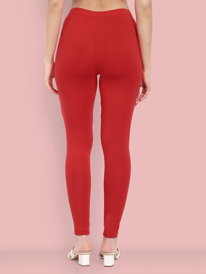 women solid ankle length leggings - 21549578 - Standard Image - 2