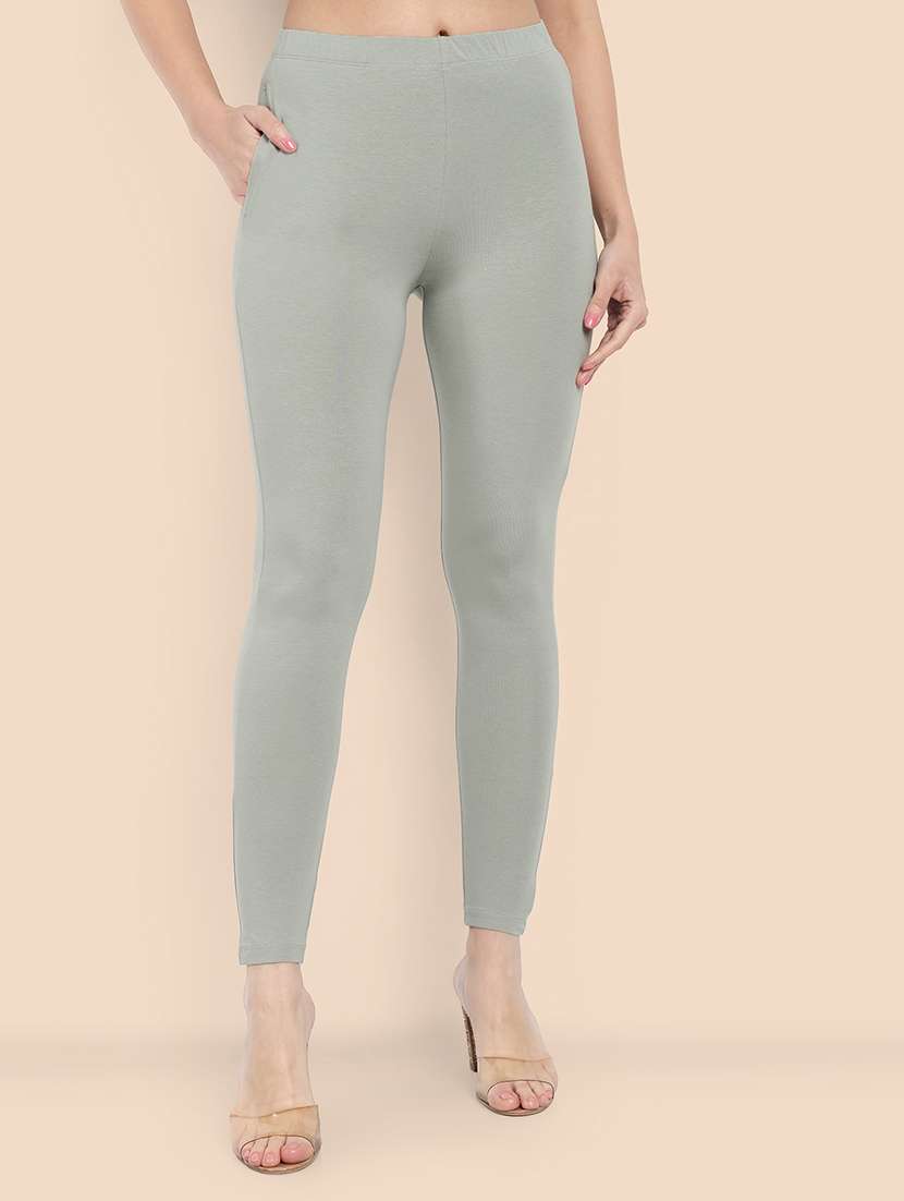 women solid ankle length leggings - 21549580 - Zoom Image - 0
