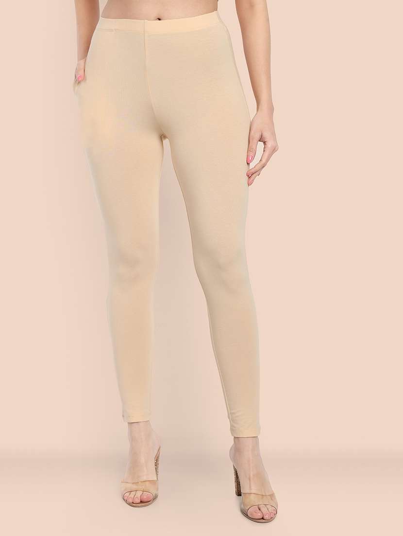 women solid ankle length leggings - 21549582 -  Zoom Image - 0