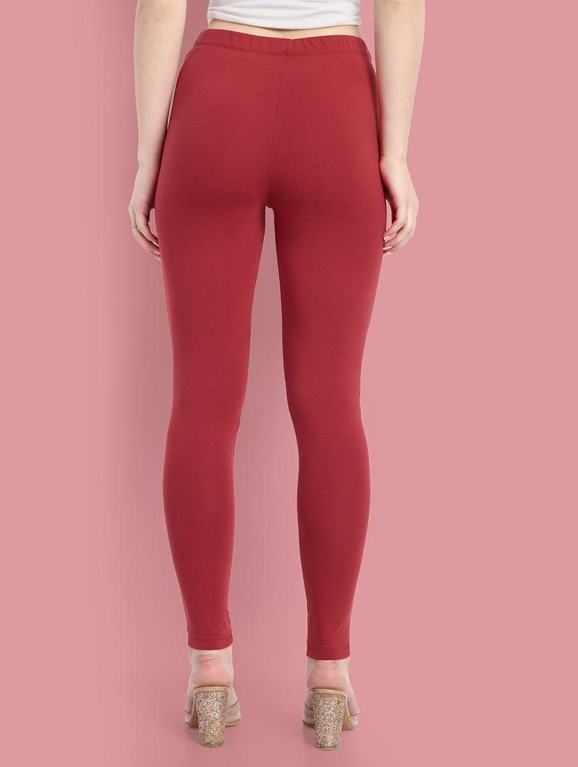 women solid ankle length leggings - 21549585 - Standard Image - 2