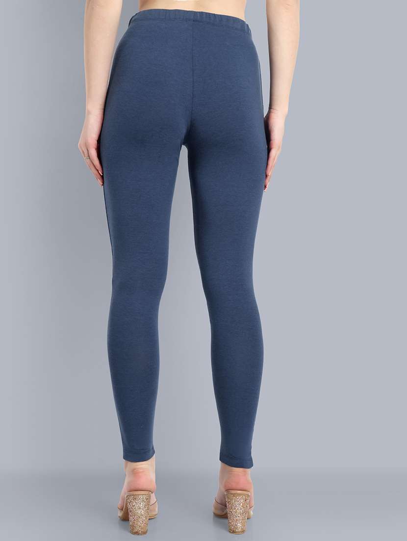 women solid ankle length leggings - 21549586 -  Standard Image - 2