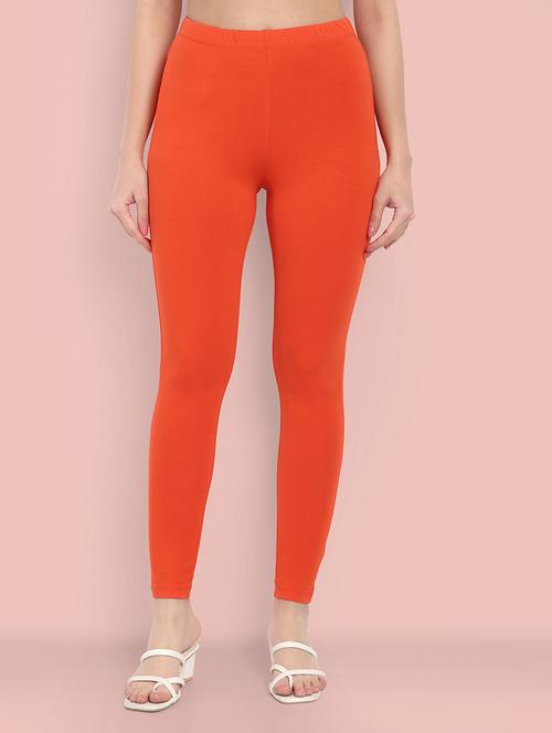 women solid ankle length leggings - 21549589 - Standard Image - 0