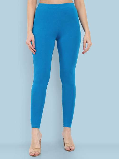 women solid ankle length leggings - 21549591 - Standard Image - 0