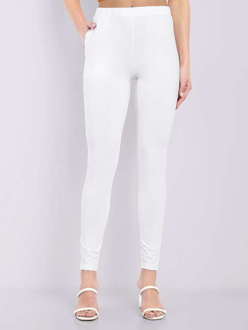women solid ankle length leggings - 21549592 -  Standard Image - 0