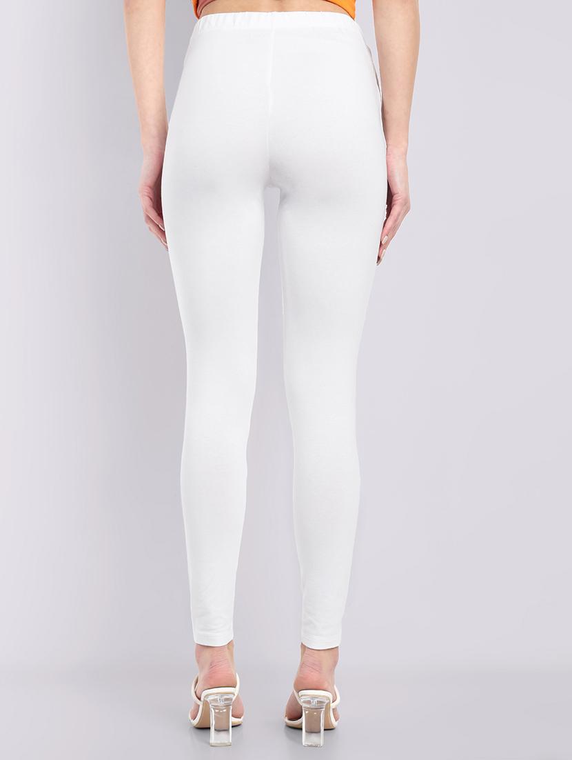 women solid ankle length leggings - 21549592 - Standard Image - 2