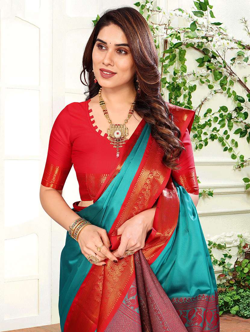 women self-designed kanjivaram saree - 21549595 - Standard Image - 2