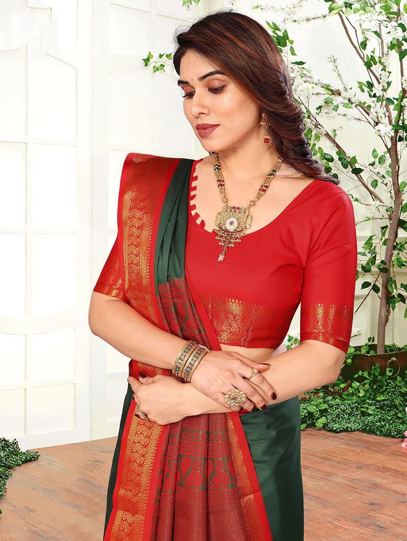 women self design kanjivaram saree - 21549598 - Standard Image - 2