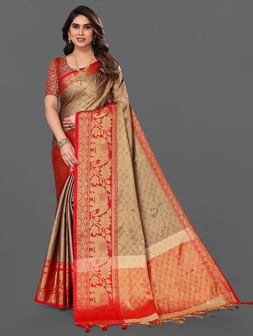 women self-designed kanjivaram saree - 21549654 -  Standard Image - 0