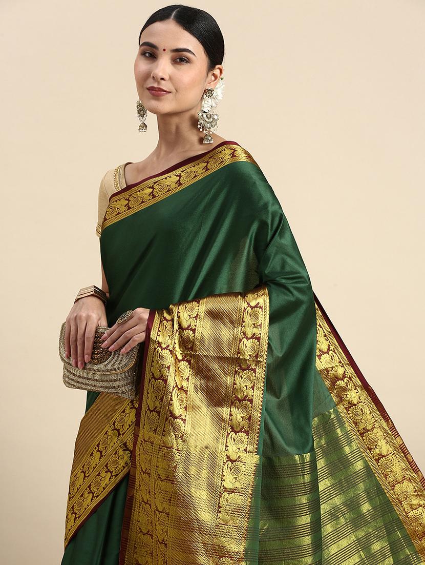 women self design kanjivaram saree - 21549820 - Standard Image - 2
