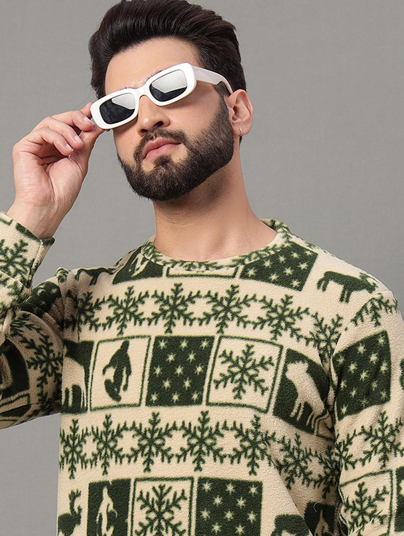 men all over print long sleeve sweatshirt - 21550004 - Standard Image - 2
