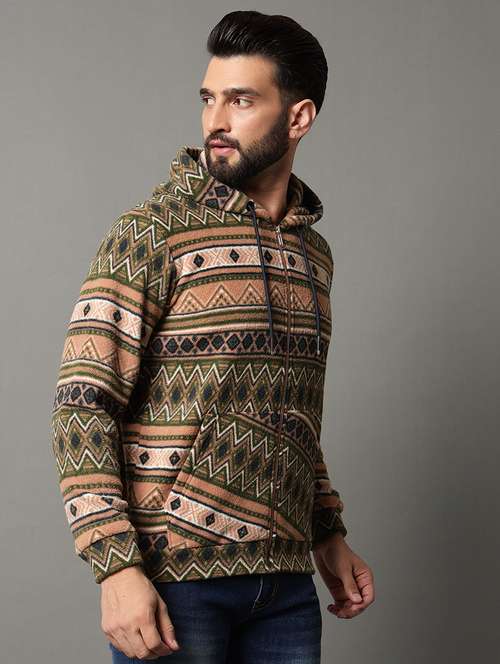 men all over print long sleeve sweatshirt - 21550014 - Standard Image - 0