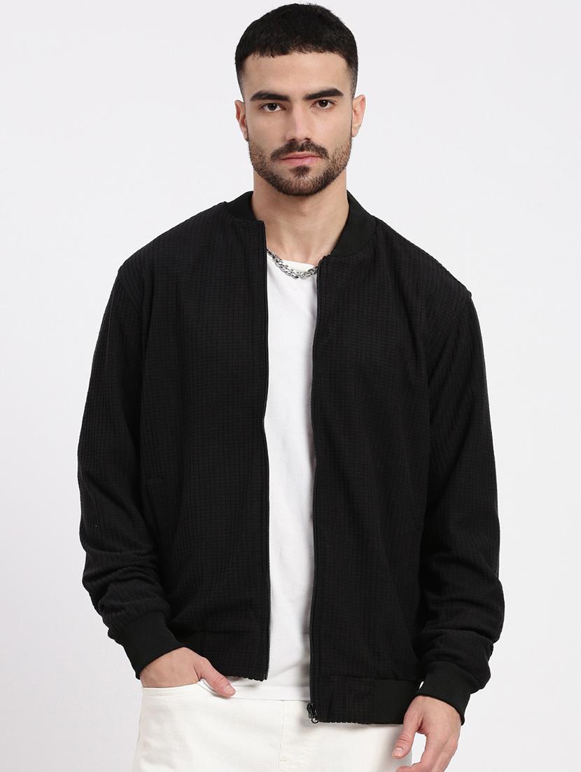 men solid henley collar casual jacket - 21550020 - Zoom Image - 0